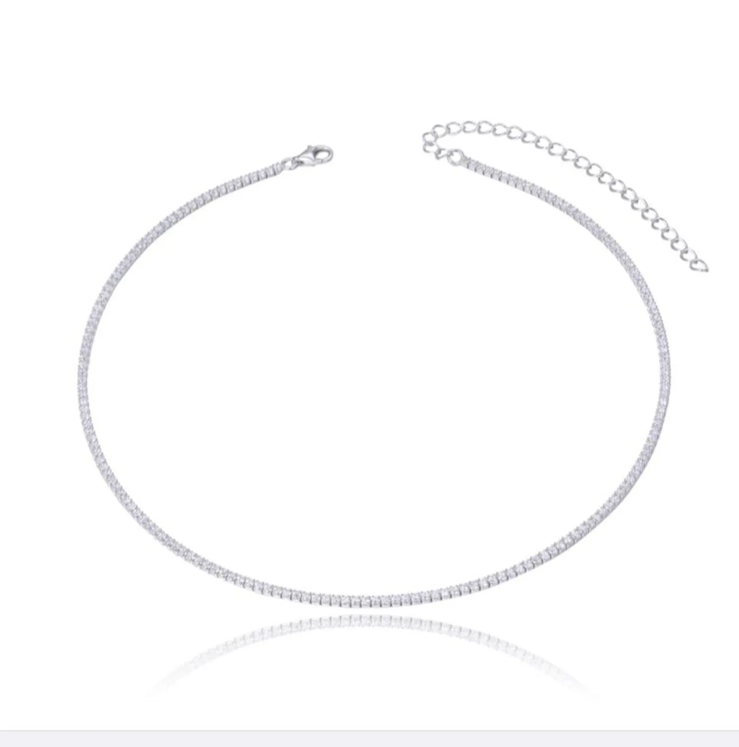1.5mm Thin Tennis Necklace
