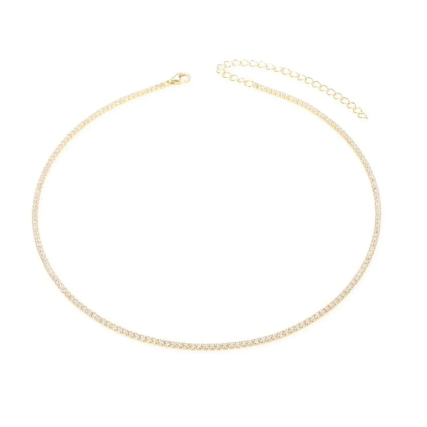1.5mm Thin Tennis Necklace