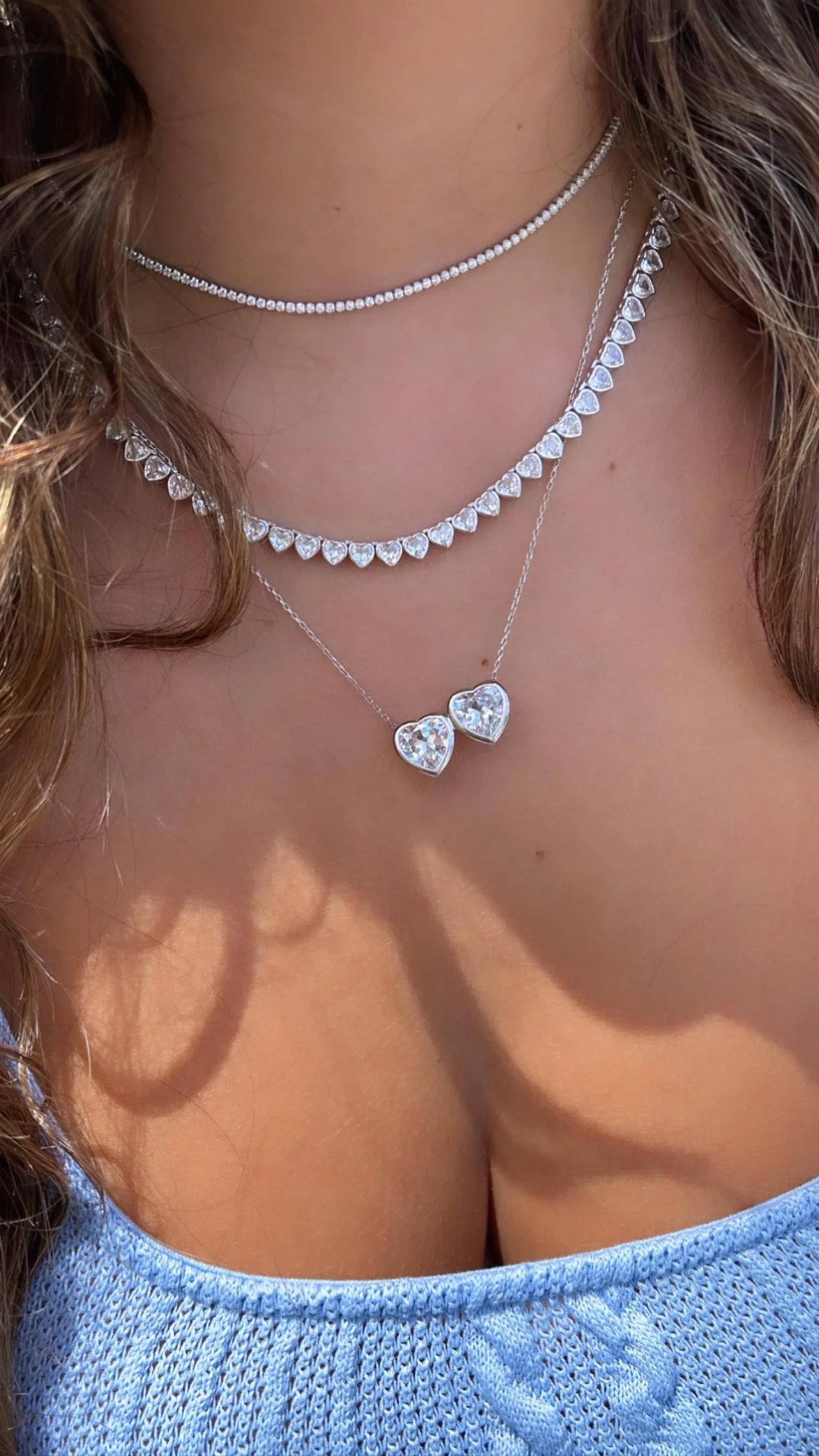 1.5mm Thin Tennis Necklace