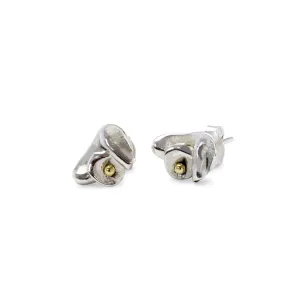 Banyan Sterling Silver Contemporary Flower Studs