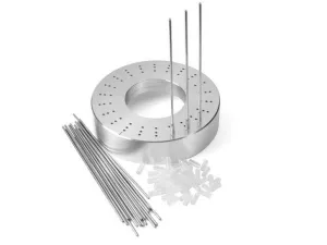 Beadalon Bangle Bracelet Weaver Tool, Aluminum Base with 22 Pins & 44 Holders, Makes 3 Sizes