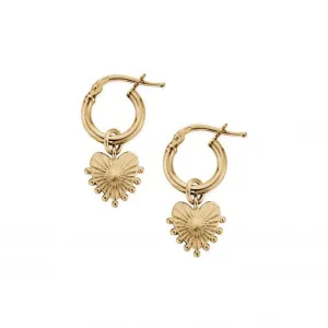 CHLOBO Gold Glowing Beauty Small Hoop Earrings