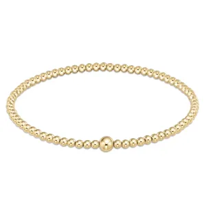 Classic Gold 3mm Beaded Bangle