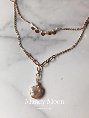 Delicate Pearl Double Layered Necklace
