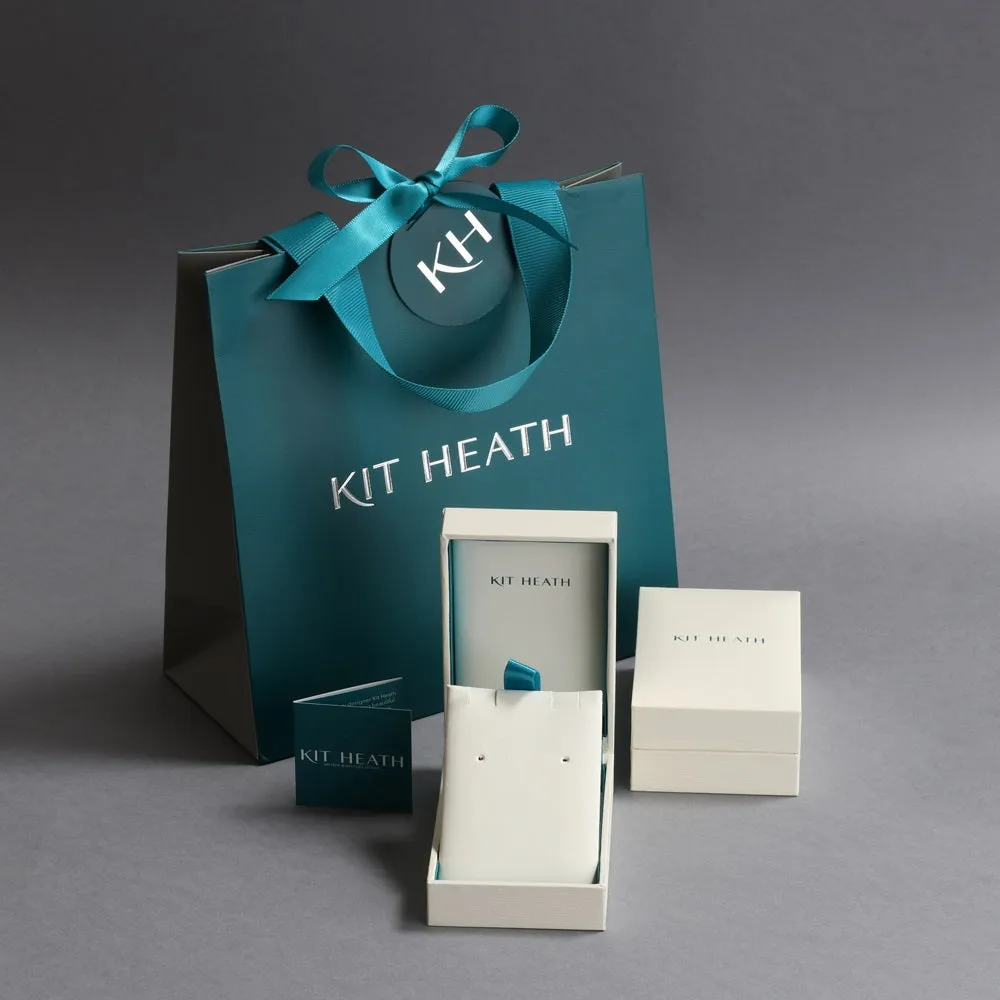 Kit Heath Revival Eclipse Lux CZ Spinning Semi Hoop Drop Earrings