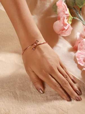Rose Gold-Plated Cuff Bracelet