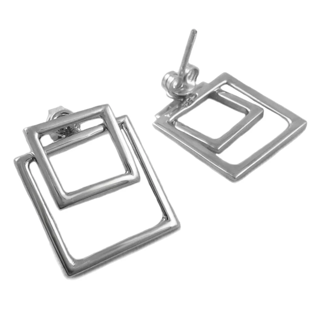 Silver Ear Jacket Earrings for Women