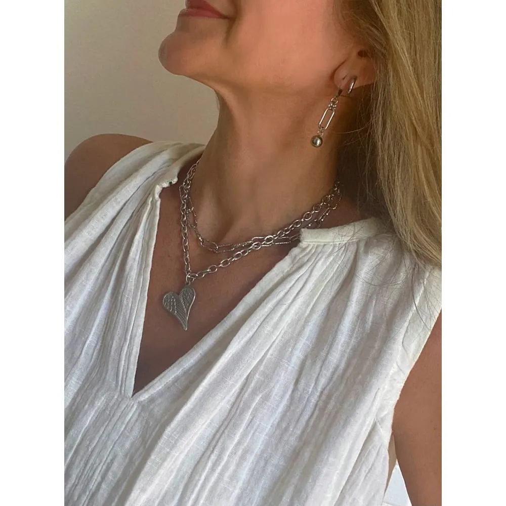 STATEMENT PAPERCLIP NECKLACE