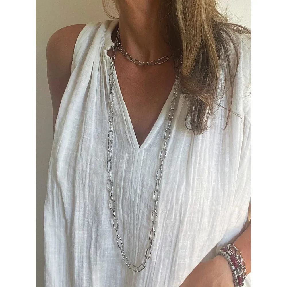 STATEMENT PAPERCLIP NECKLACE
