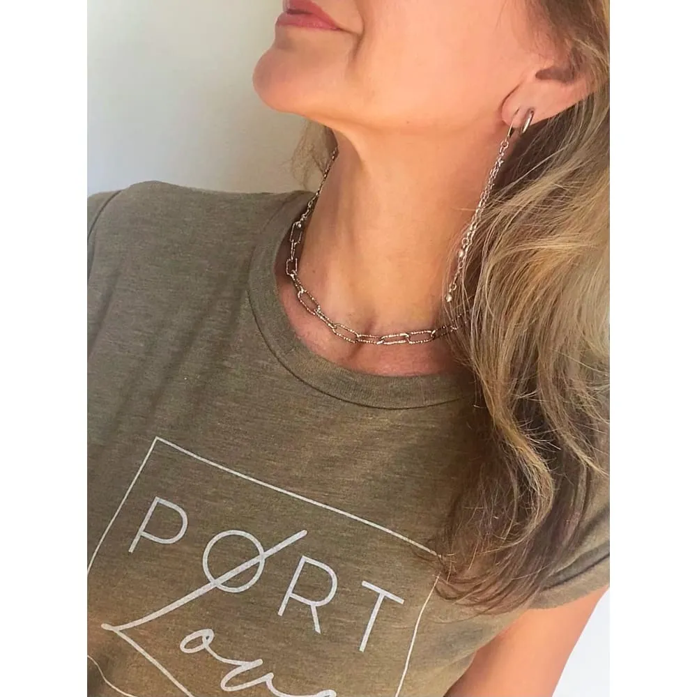 STATEMENT PAPERCLIP NECKLACE