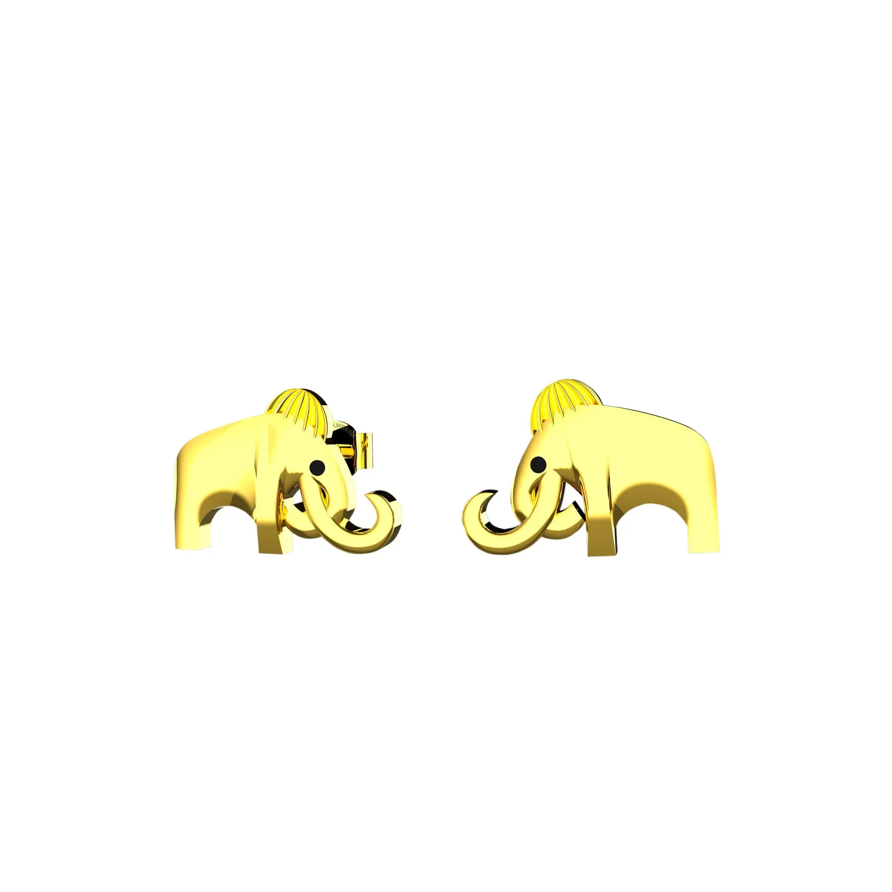 Sterling Silver Elephant Shape Ear stud