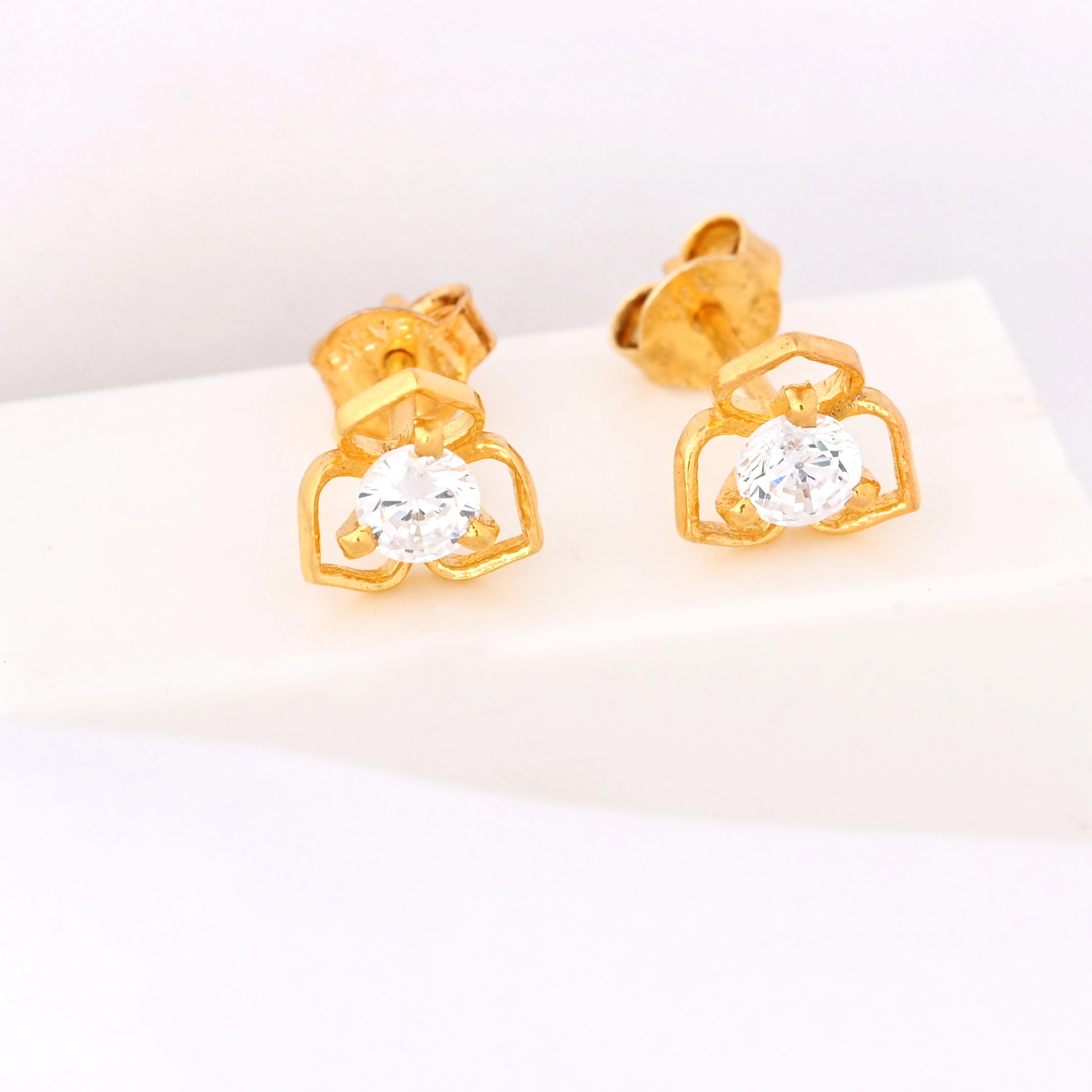 Sterling Silver Flower Stud Earring Dainty Minimalist Earring