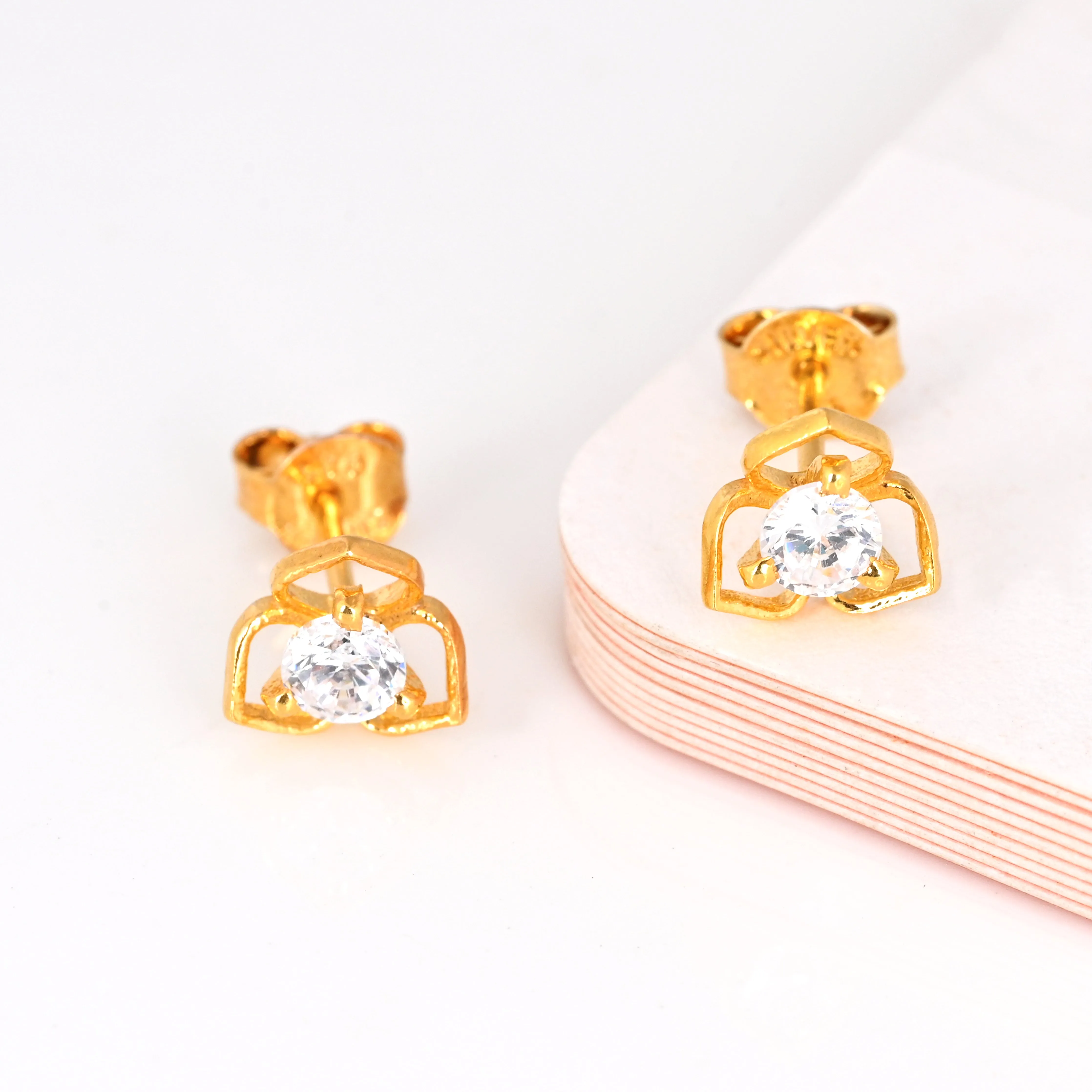 Sterling Silver Flower Stud Earring Dainty Minimalist Earring