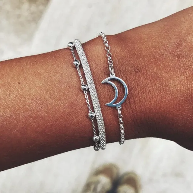Turtle Heart Pearl Wave LOVE Crystal Marble Charm Bracelets for Women